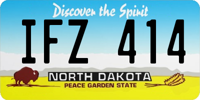 ND license plate IFZ414