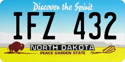 ND license plate IFZ432
