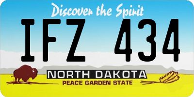 ND license plate IFZ434