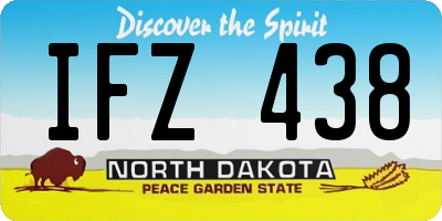 ND license plate IFZ438