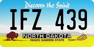ND license plate IFZ439