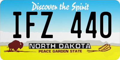 ND license plate IFZ440