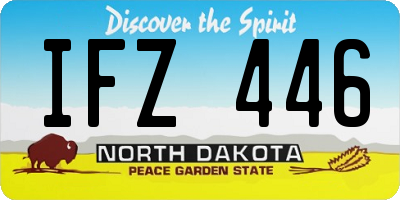 ND license plate IFZ446