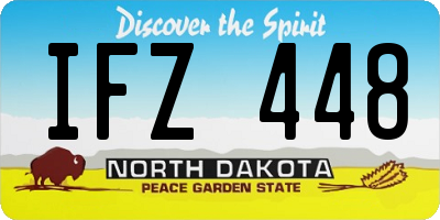 ND license plate IFZ448