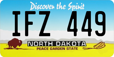 ND license plate IFZ449