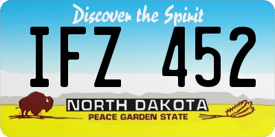 ND license plate IFZ452