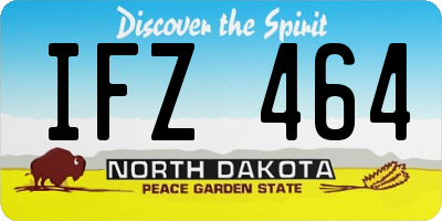 ND license plate IFZ464