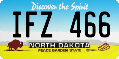 ND license plate IFZ466