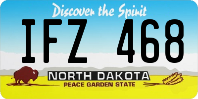 ND license plate IFZ468