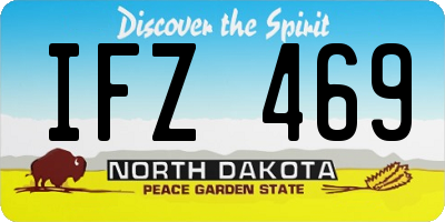 ND license plate IFZ469