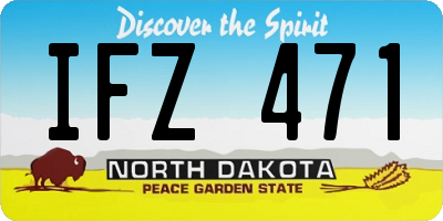 ND license plate IFZ471
