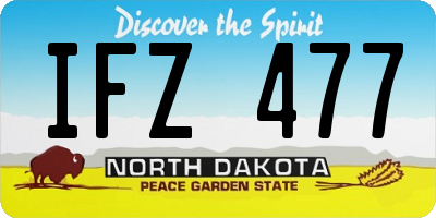 ND license plate IFZ477