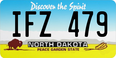 ND license plate IFZ479