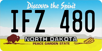 ND license plate IFZ480