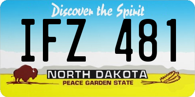 ND license plate IFZ481