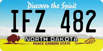 ND license plate IFZ482