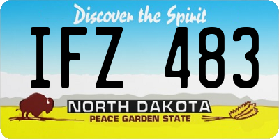 ND license plate IFZ483