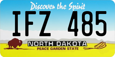 ND license plate IFZ485