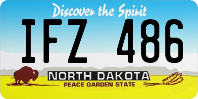ND license plate IFZ486