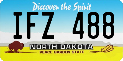 ND license plate IFZ488