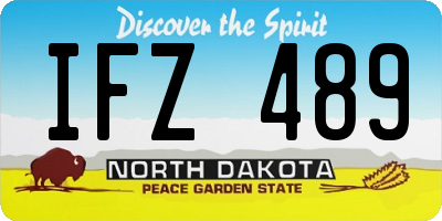 ND license plate IFZ489