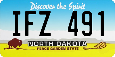 ND license plate IFZ491