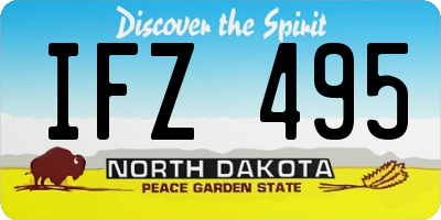 ND license plate IFZ495