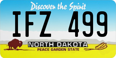 ND license plate IFZ499