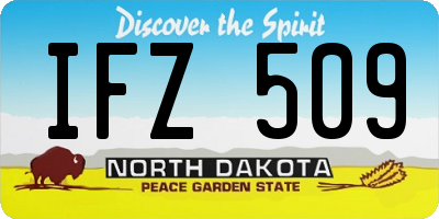 ND license plate IFZ509