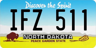 ND license plate IFZ511