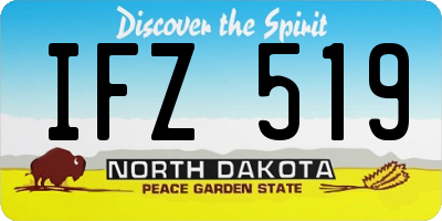 ND license plate IFZ519
