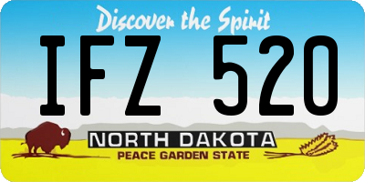 ND license plate IFZ520
