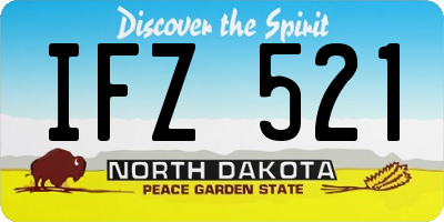 ND license plate IFZ521
