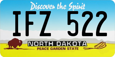 ND license plate IFZ522