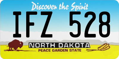 ND license plate IFZ528