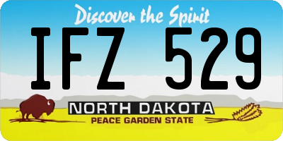 ND license plate IFZ529