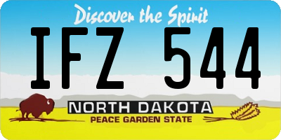 ND license plate IFZ544