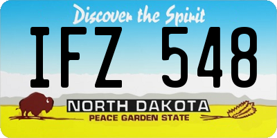 ND license plate IFZ548