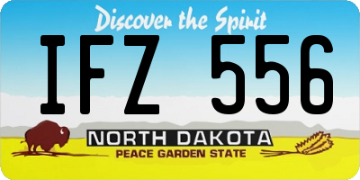 ND license plate IFZ556