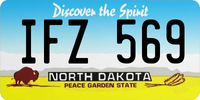 ND license plate IFZ569