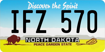 ND license plate IFZ570