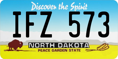 ND license plate IFZ573