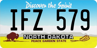 ND license plate IFZ579