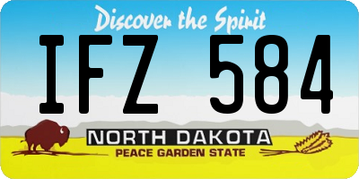 ND license plate IFZ584