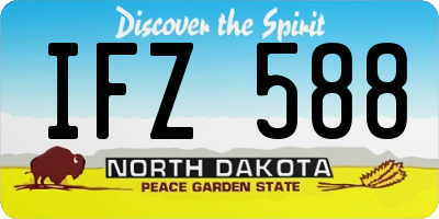 ND license plate IFZ588