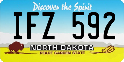 ND license plate IFZ592