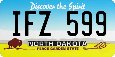ND license plate IFZ599