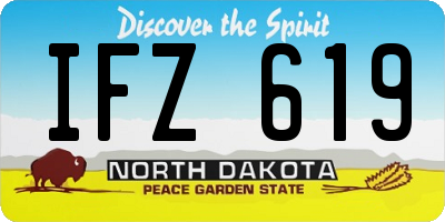 ND license plate IFZ619