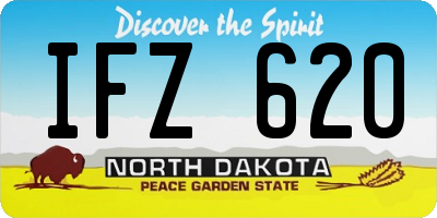 ND license plate IFZ620