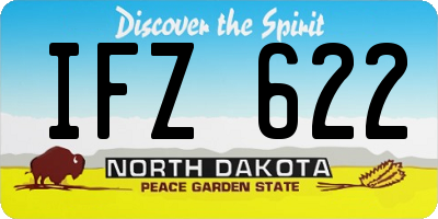 ND license plate IFZ622